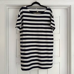 Muji Navy White Stripe T-Shirt Dress NWT, XL